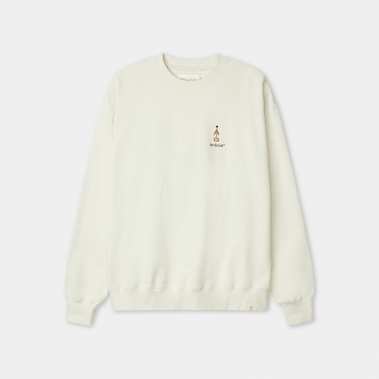 Printed crewneck offwhite