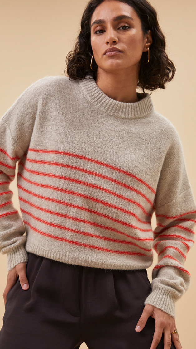 sonny stripe pullover Lipstick