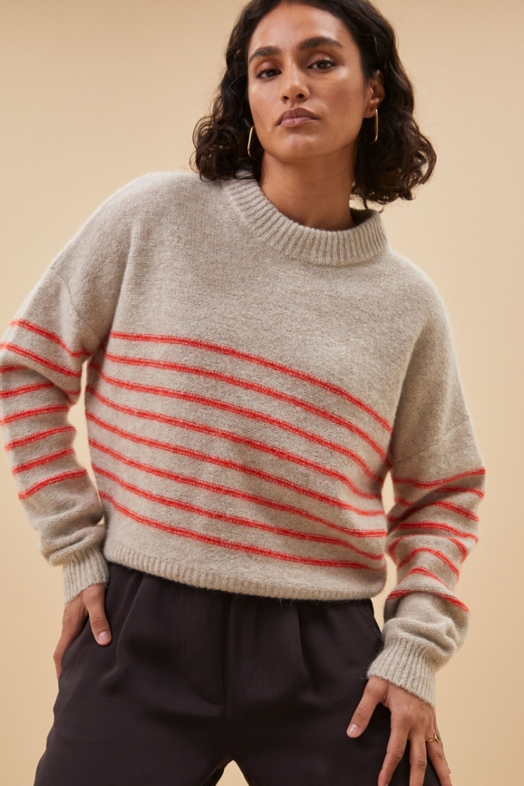 sonny stripe pullover Lipstick