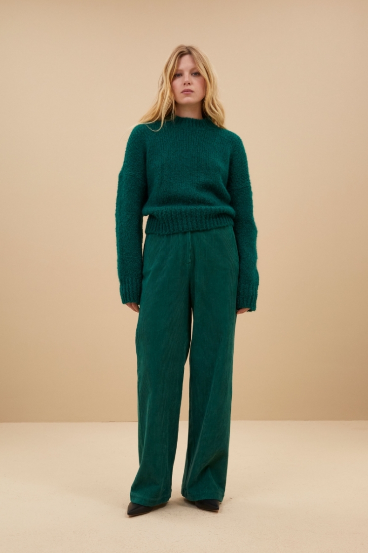 odin cord pant 423-Evergreen