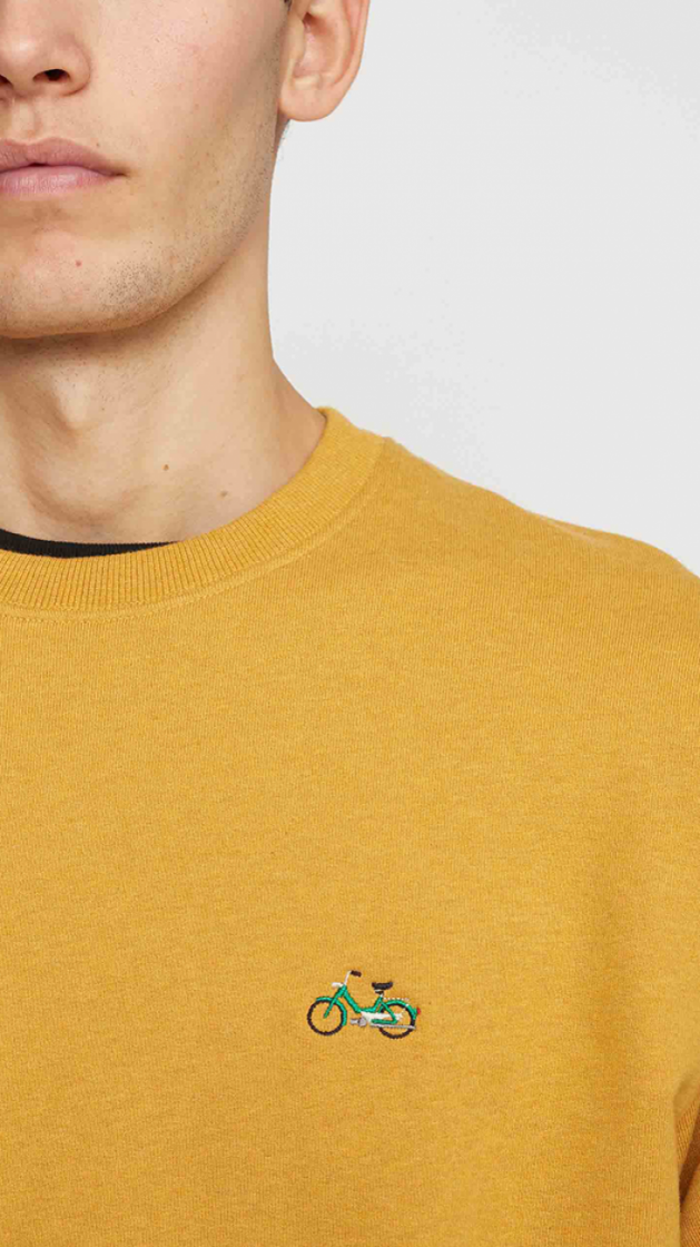 Application sweatshirt Yellow-melange