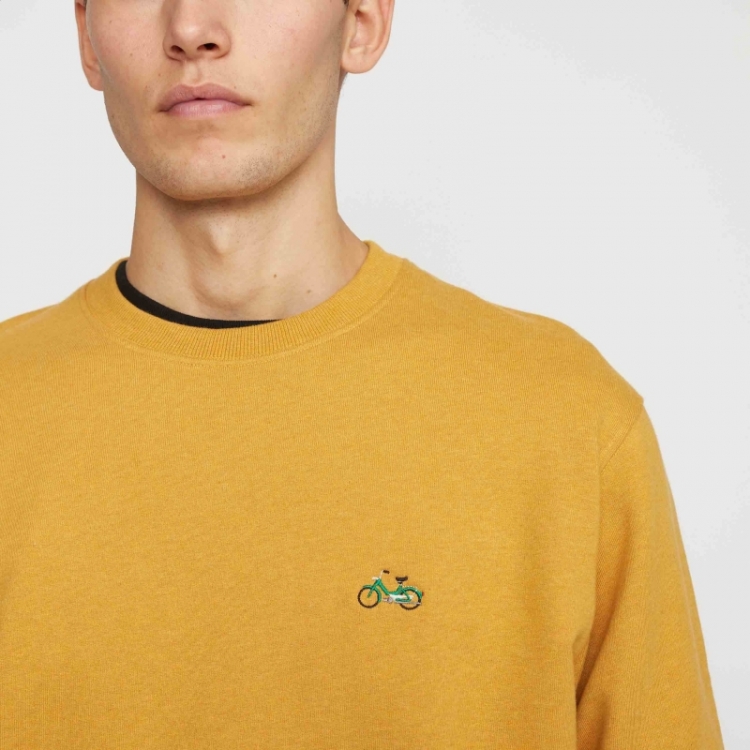 Application sweatshirt Yellow-melange