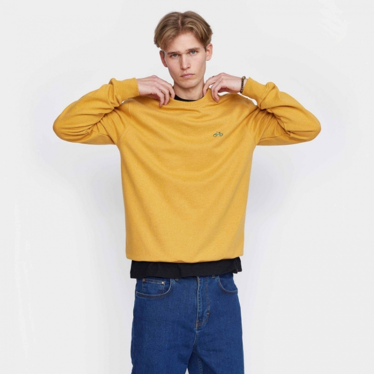 Application sweatshirt Yellow-melange