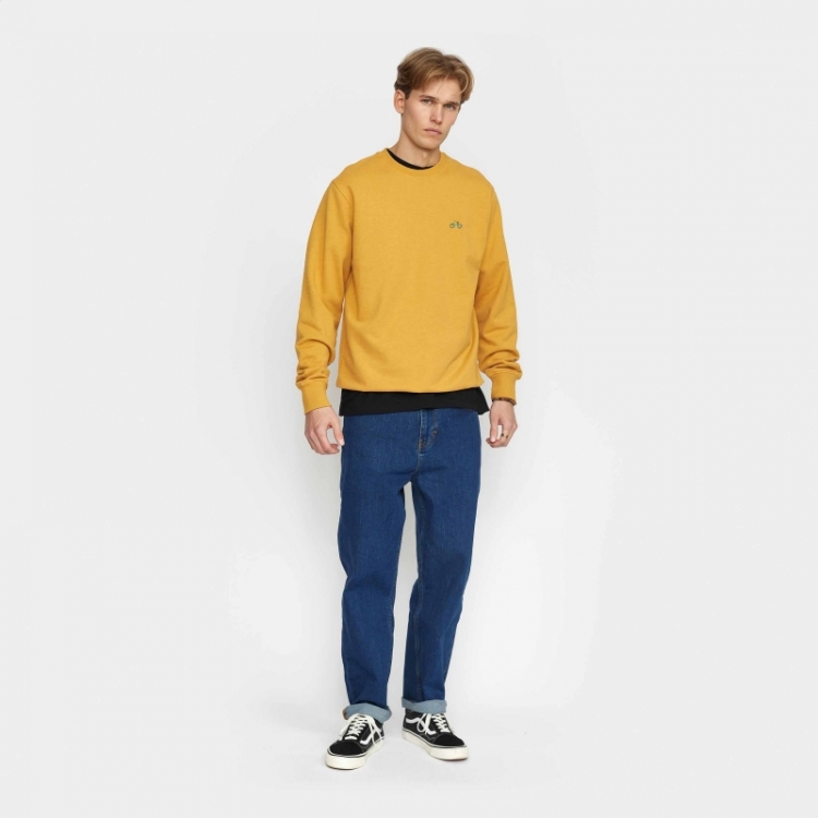 Application sweatshirt Yellow-melange