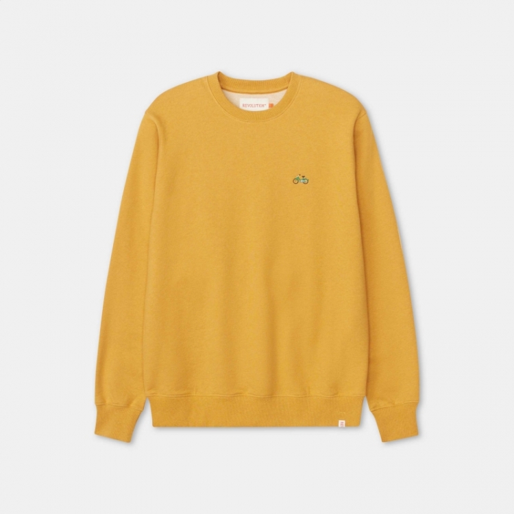 Application sweatshirt Yellow-melange