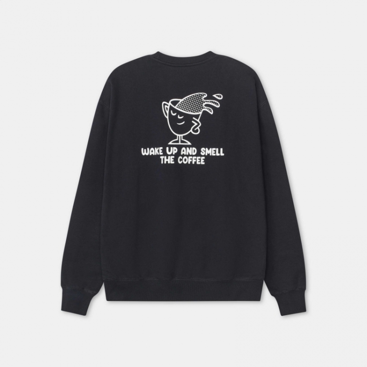 Printed crewneck Black