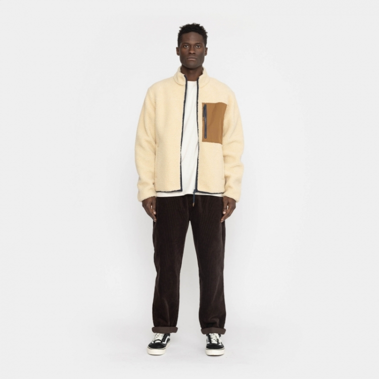 Pocket teddy jacket Offwhite