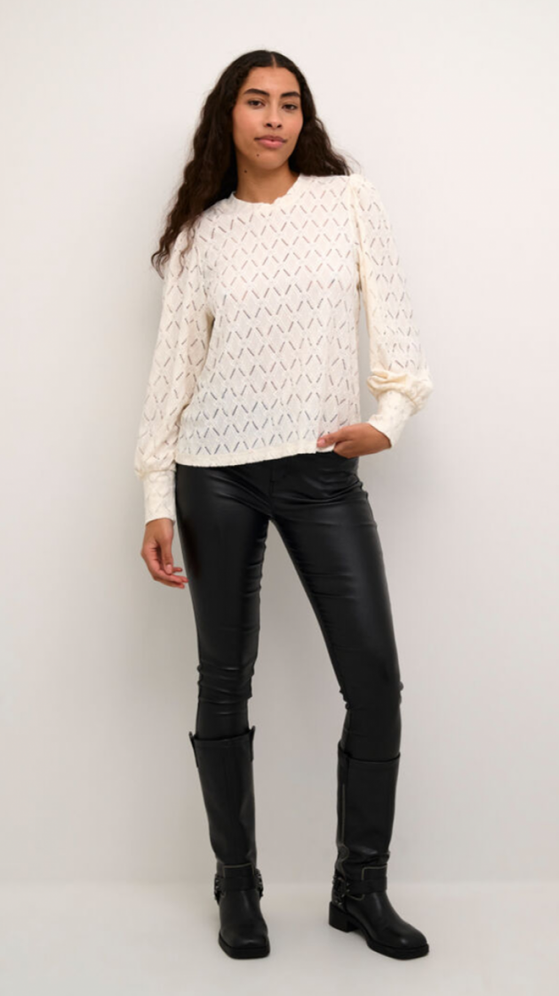 KAtine lace blouse 110602-Chalk