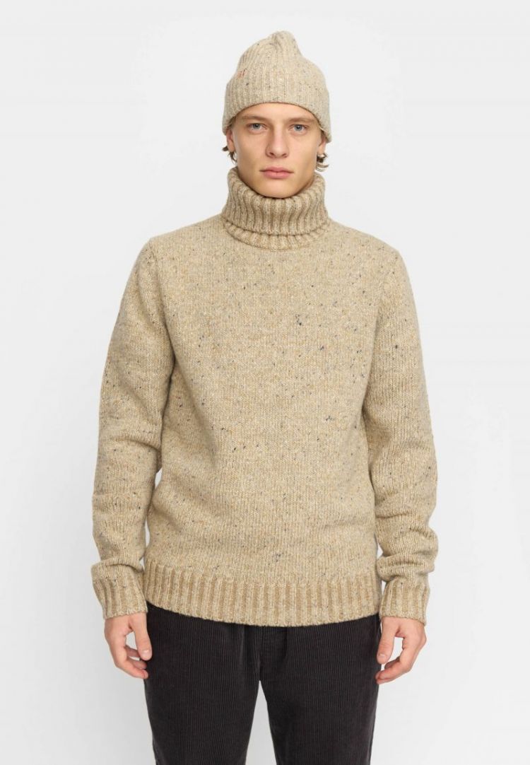 High-neck sweater off-white