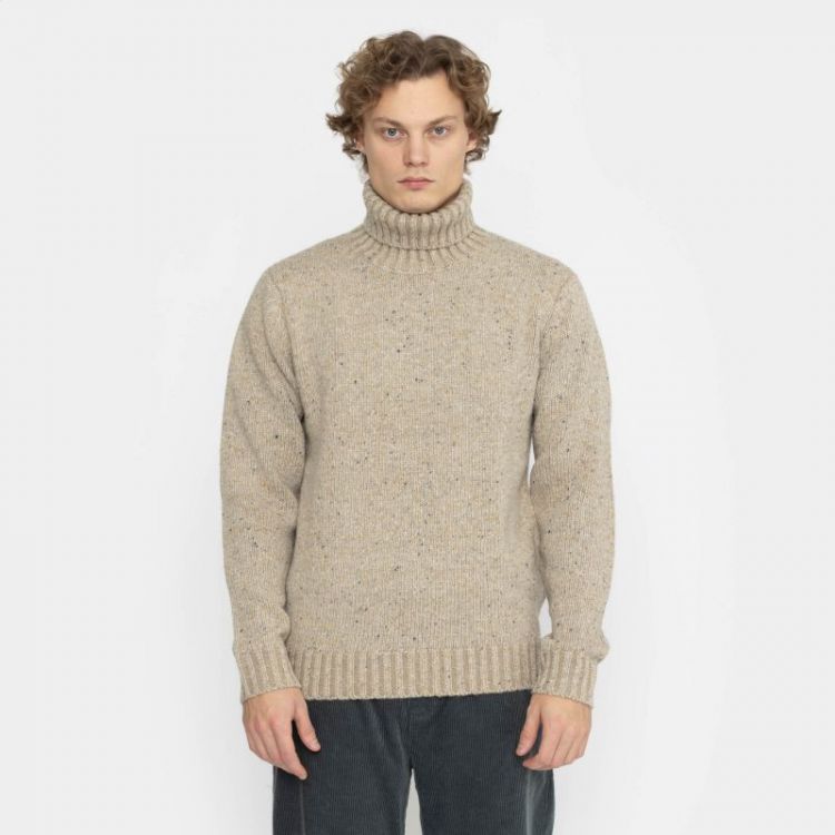High-neck sweater off-white