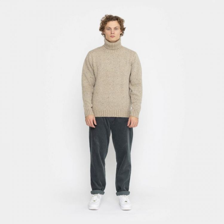 High-neck sweater off-white