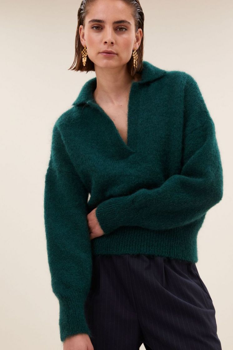 Polo pullover 465-Dark green