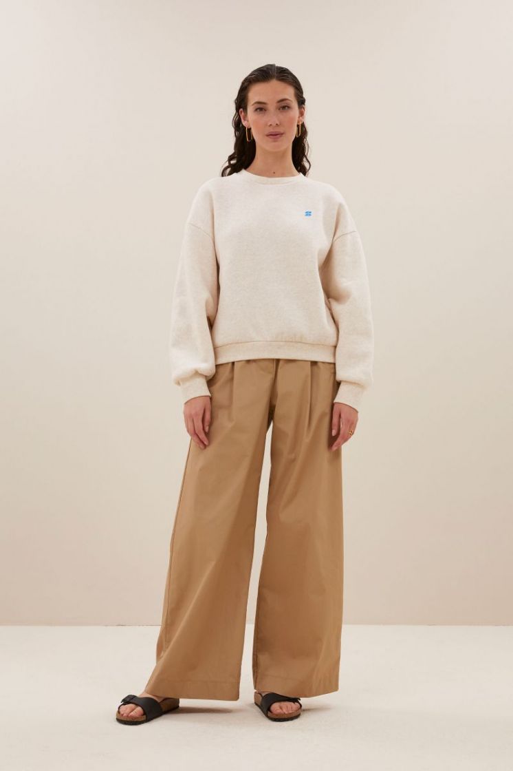 Bibi dancing melee sweater  826-Oyster mele