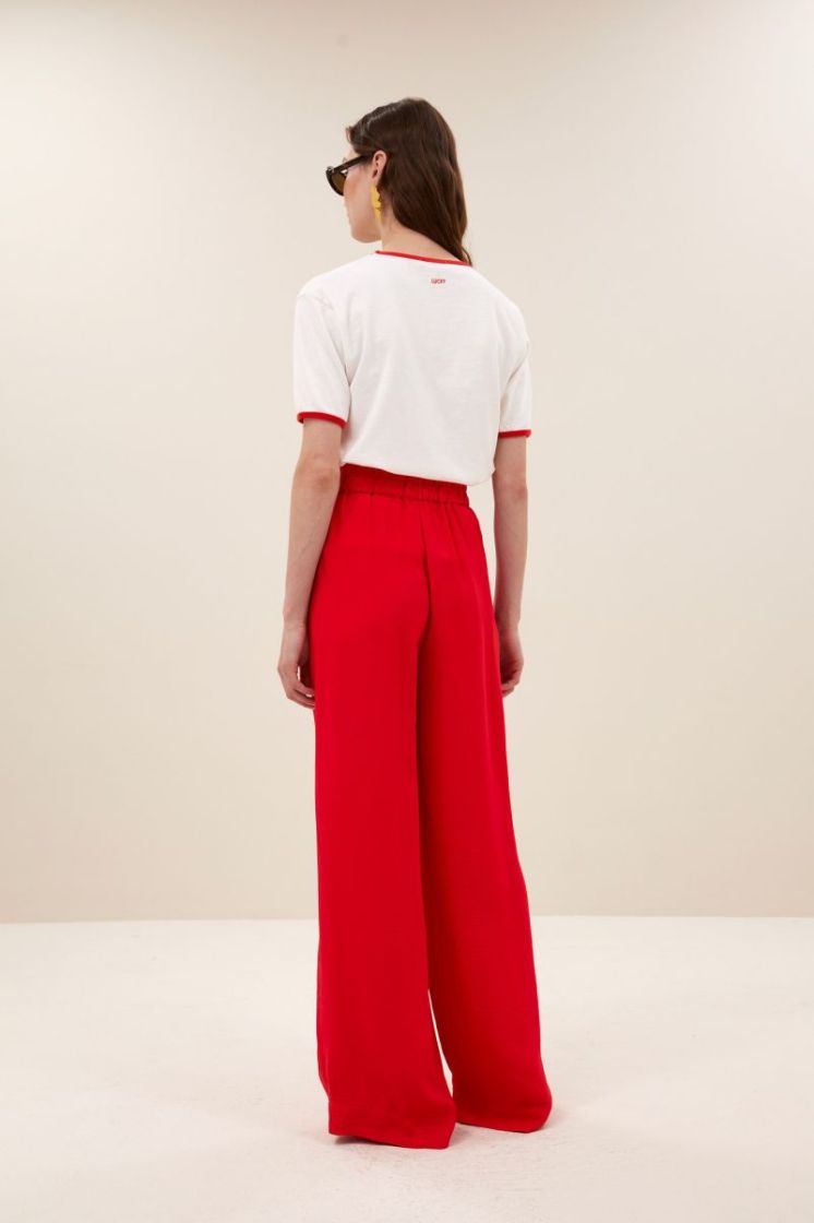 Benji Satin Stripe Pants 1318-Lollipop