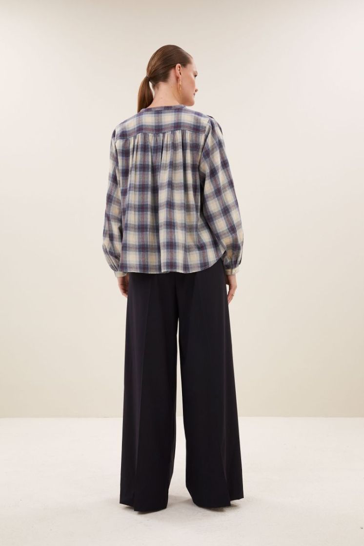 Jagger Tokyo Check Blouse 1617-Tokyo Chec