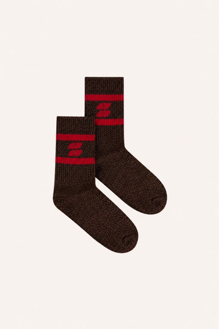 Logo Glitter Chocolate socks 1318-Lollipop