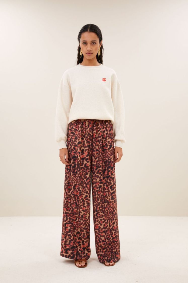 Lili Coast Melange Sweater 826-Oyster mele